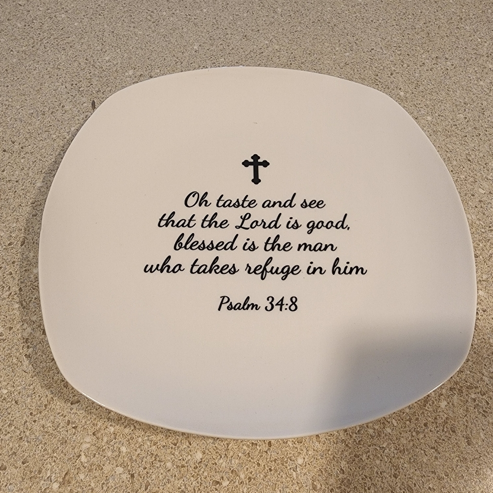 Christian serving plate